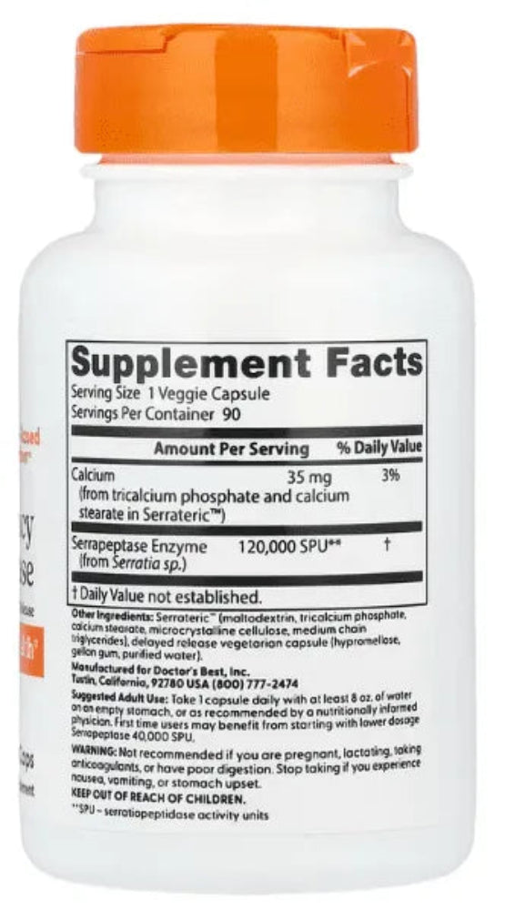 Doctor's Best High Potency Serrapeptase