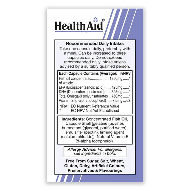 HealthAid Omega 3 750mg