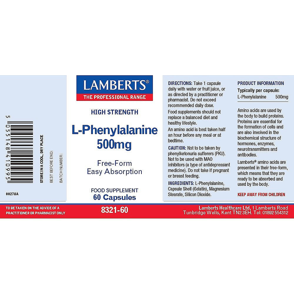 LAMBERTSL-Phenylalanine 500mg
