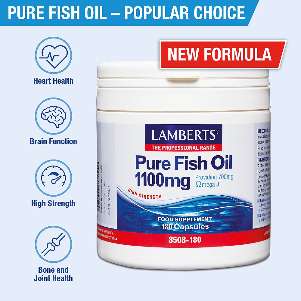 LAMBERTS Pure Fish Oil 1100mg