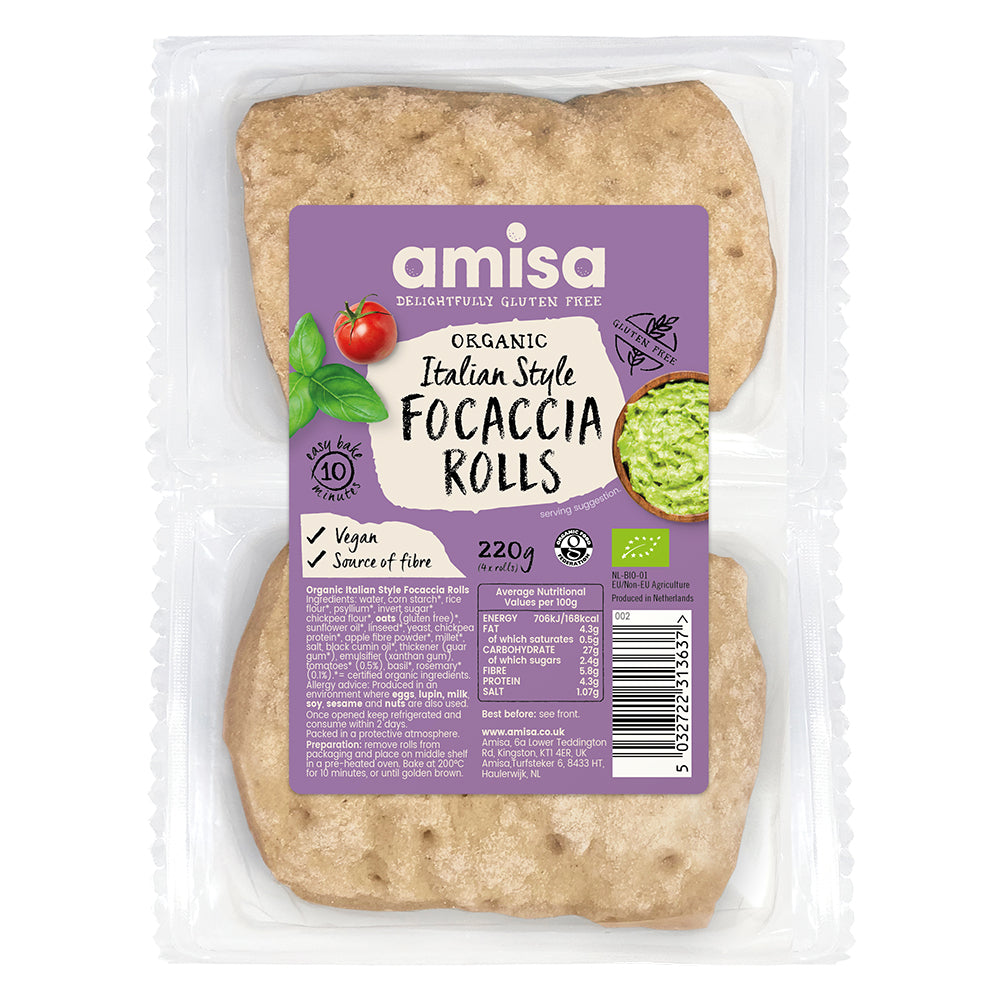 Amisa Classic Italian Style Gluten Free Bread Rolls