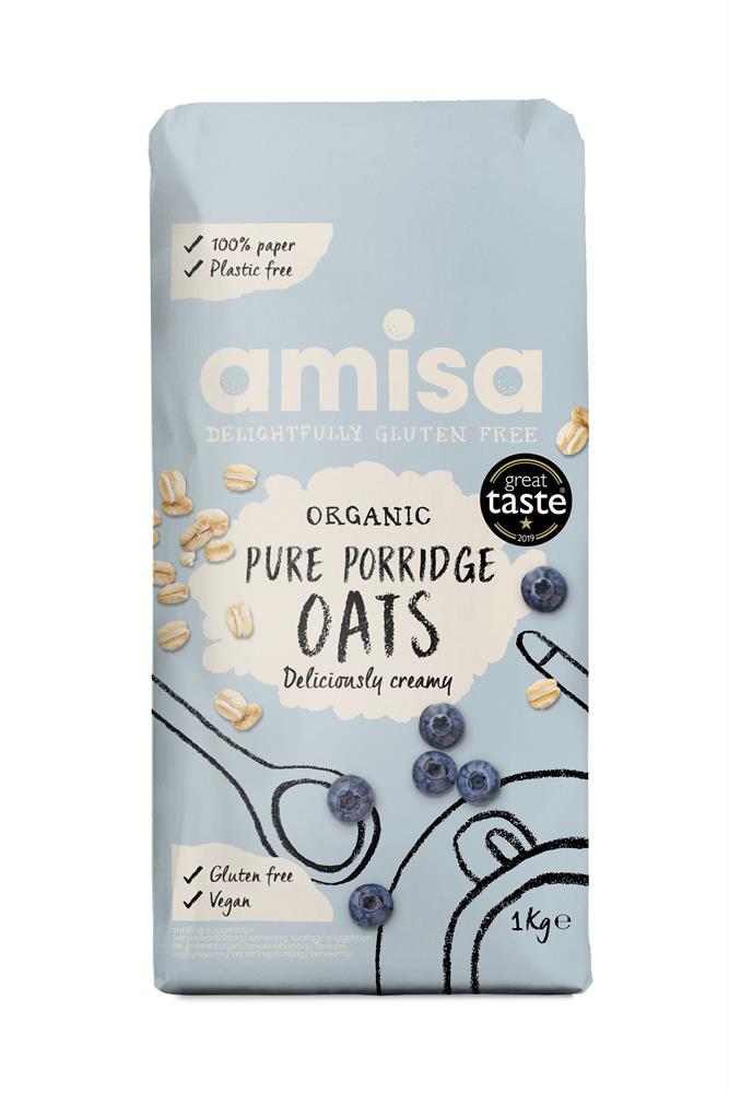Amisa Organic Gluten Free Porridge Oats