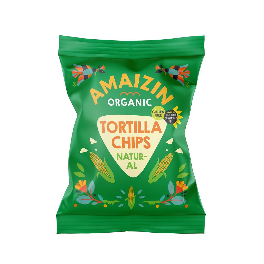 Amaizin Natural Corn Chips - Snack - Organic - Bag