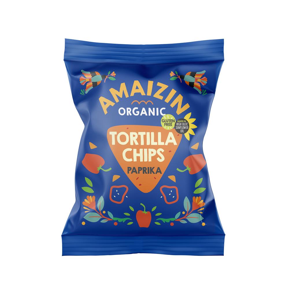 Amaizin Corn Chips - Paprika - Organic