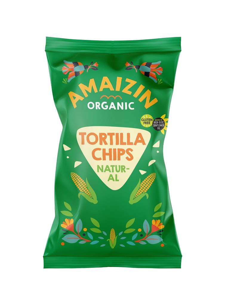 Amaizin Natural Corn Chips - Snack - Organic - Bag