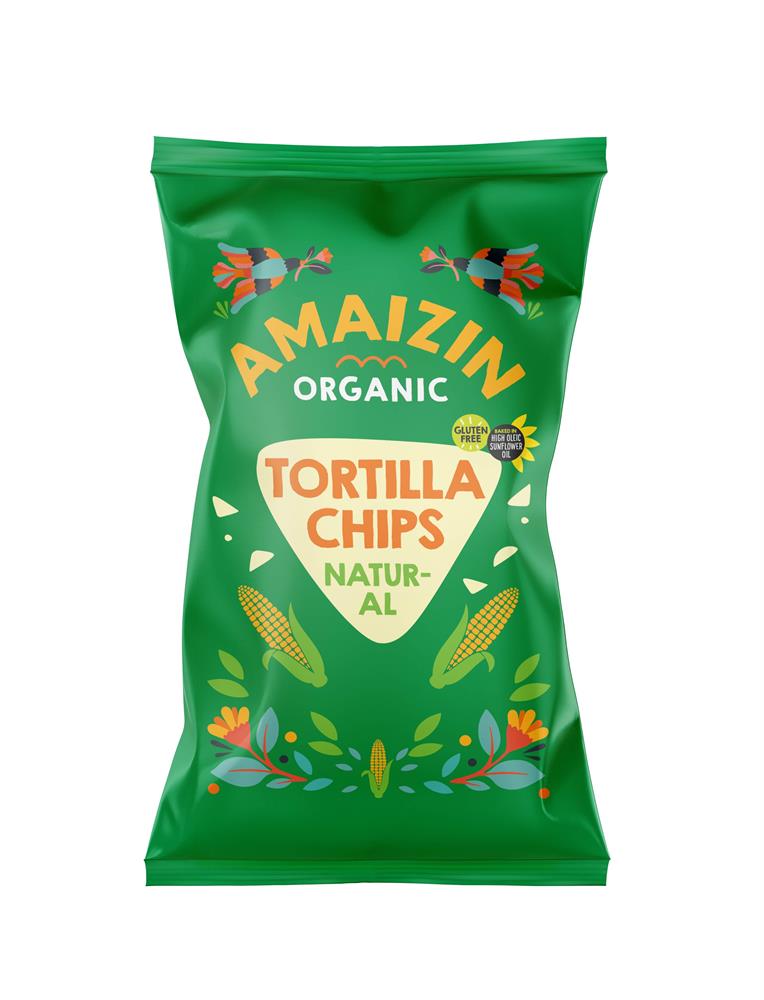 Amaizin Natural Corn Chips - Snack - Organic - Bag