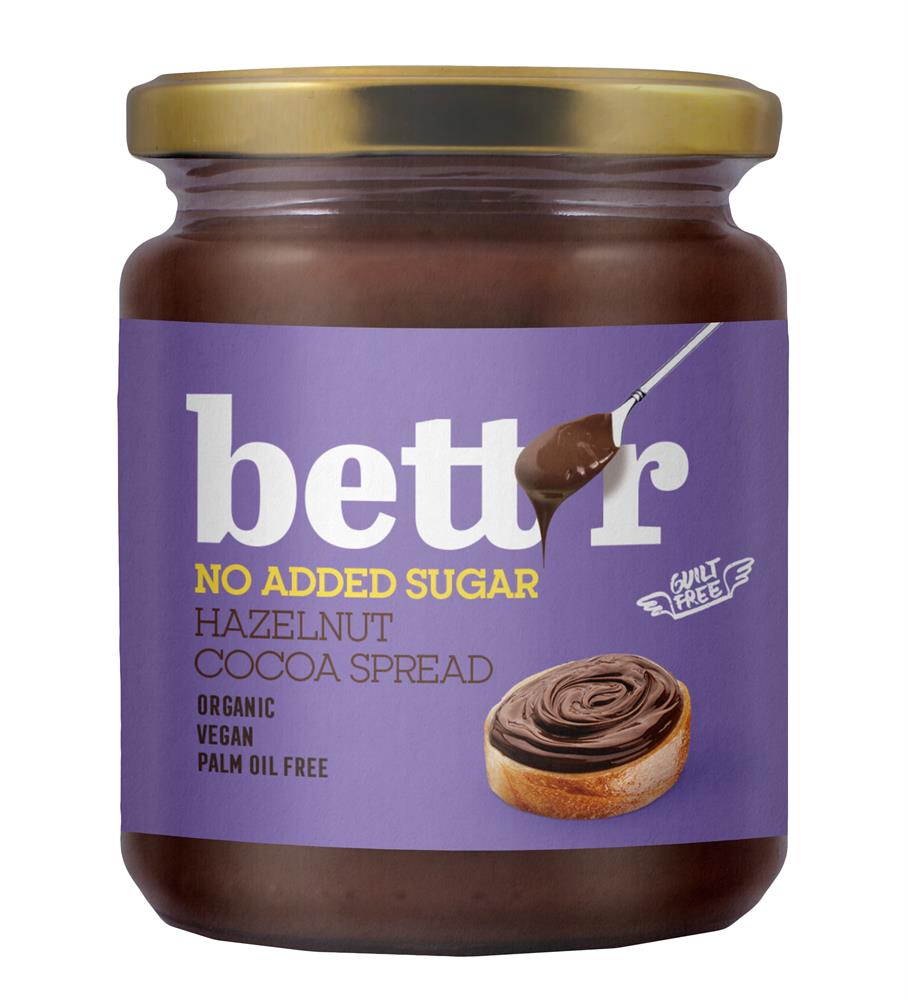 Hazelnut Cocoa Spread with NO Added Sugar Bio Bettr g