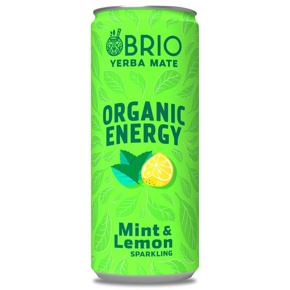 BRIO MATE Organic Energy Drink Mint & Lemon ml