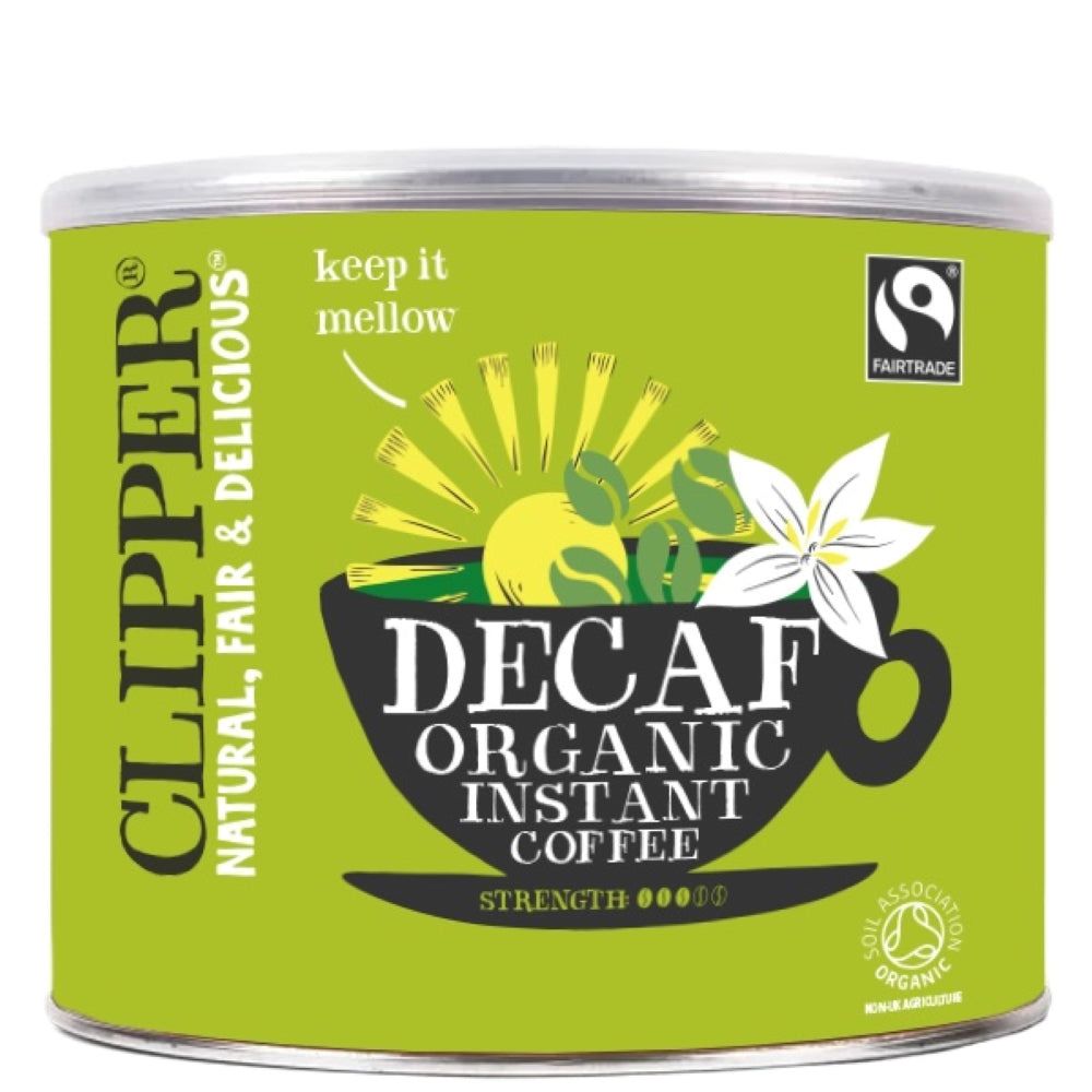 Clipper Fairtrade Organic Medium Roast Decaf Inst Coffee