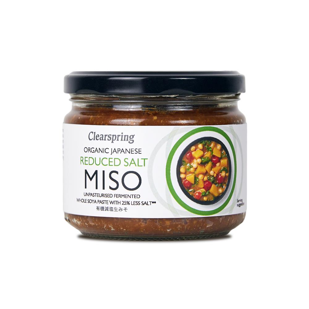 Clearspring Organic Japanese Reduced Salt Miso Jar (unpasteurised)
