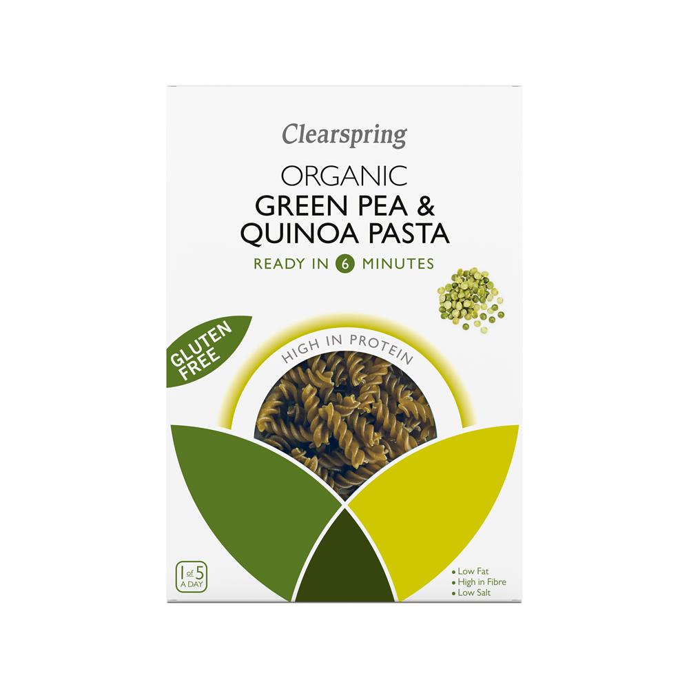 Clearspring Org GF Green Pea & Quinoa Pasta g