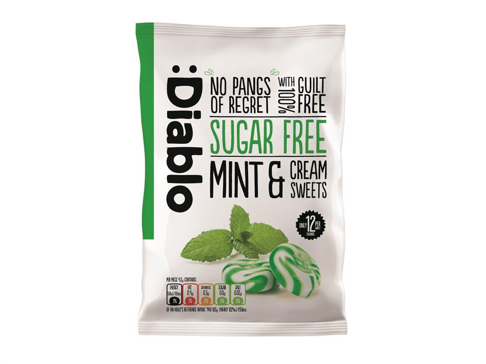 Diablo Sugar Free Mint & Cream Sweets
