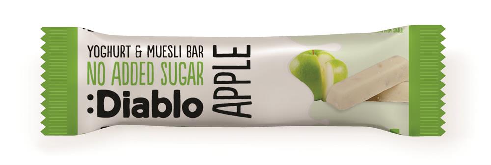 Diablo Sugar Free Diablo Yoghurt coated Apple Muesli Bar