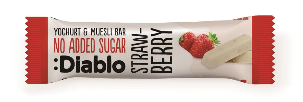 Diablo Sugar Free Diablo Yoghurt coated Strawberry Muesli Bar