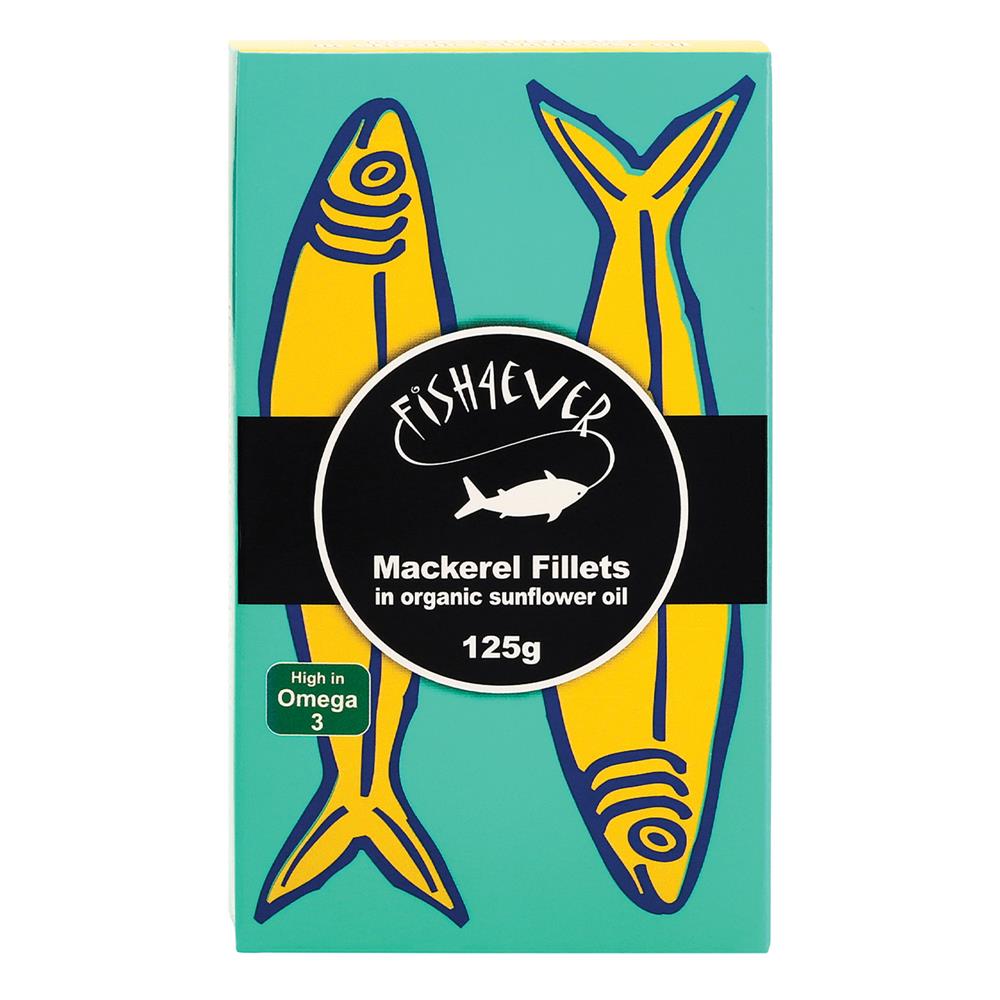 Fish4Ever Mackerel Fillet in Organic Sunflower Oil