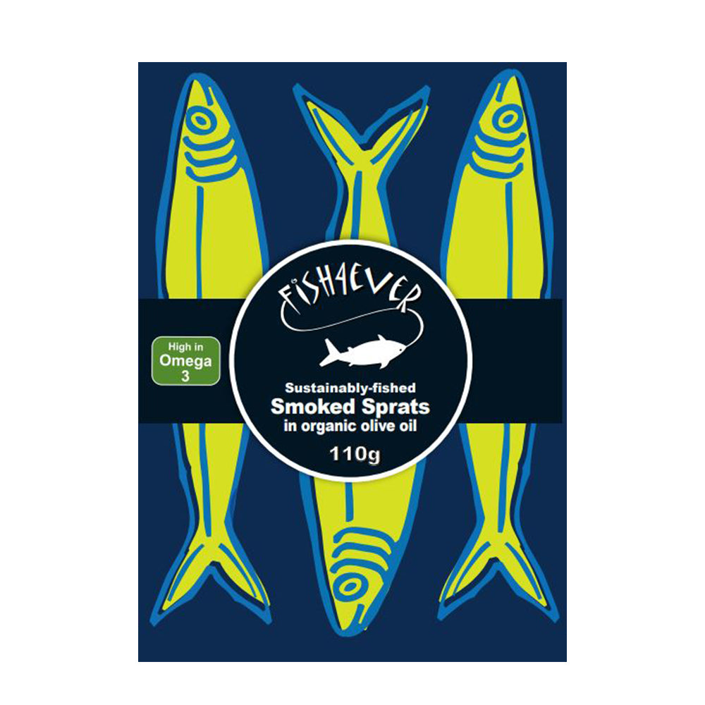 Fish4Ever Smoked Sprats in Organic Extra Virgin Olive Oil