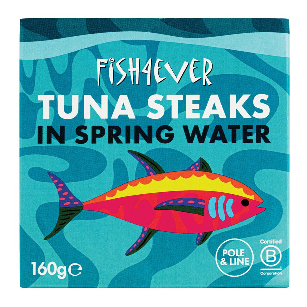 Fish4Ever Skipjack Tuna Steaks in Spring Water