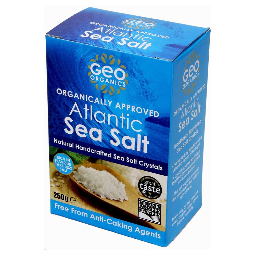Georganics Organically Approved Atlantic Sea Salt - Crystals g