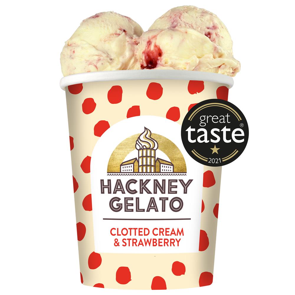 Hackney Gelato Clotted Cream & Strawberries Gelato