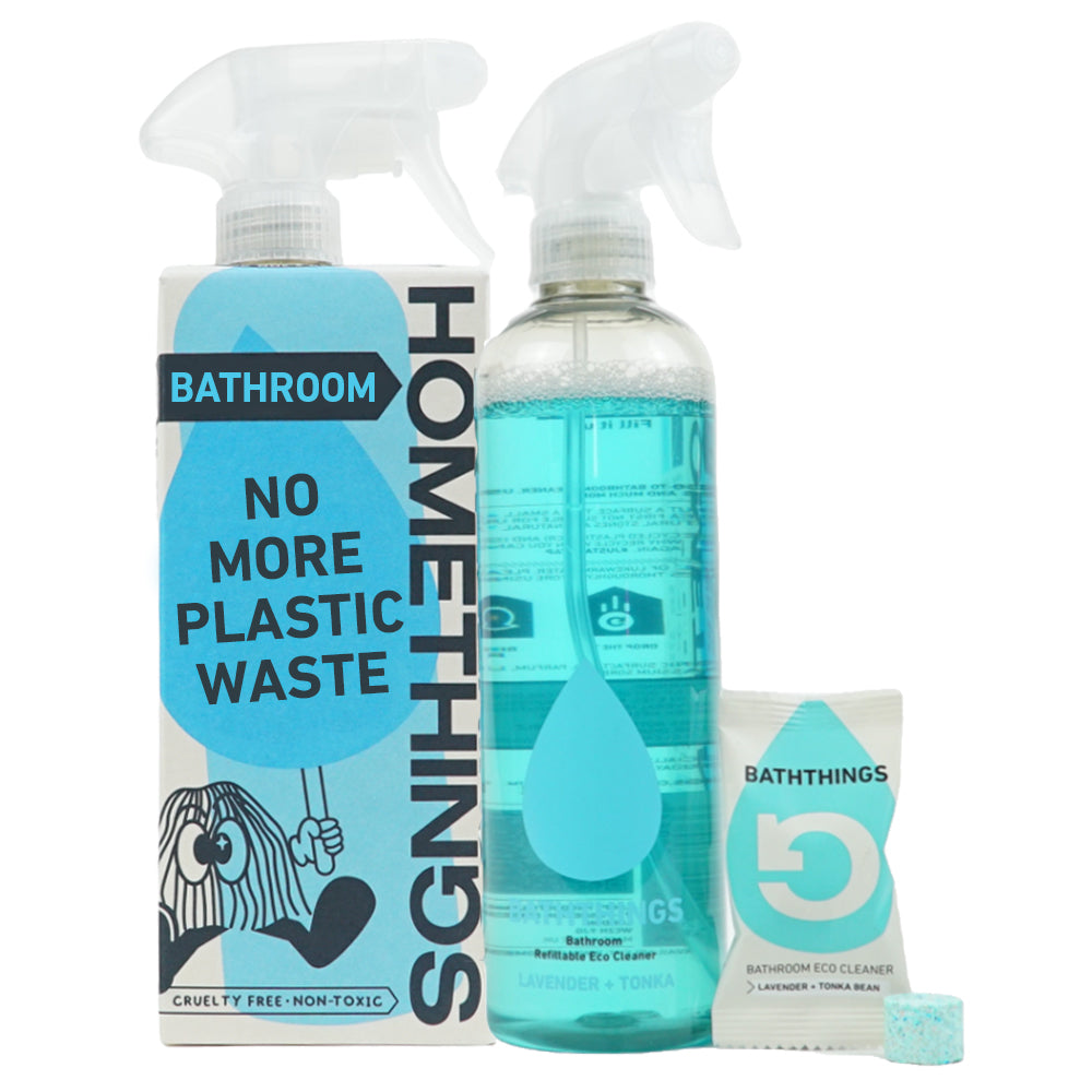 HOMETHINGS Set of Bathroom Spray bottle + Effervescent Tab