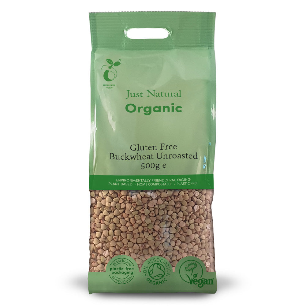 Just Natural Gluten Free Organic Gluten Free Buckwheat Unroasted