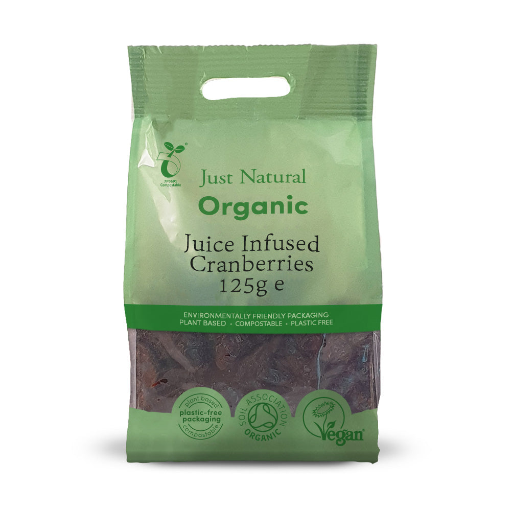 Just Natural Organic Organic Juice Infused Cranberries