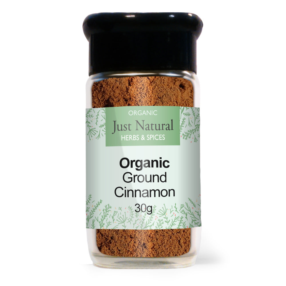 Just Natural Herbs Organic Ground Cinnamon (Glass Jar)