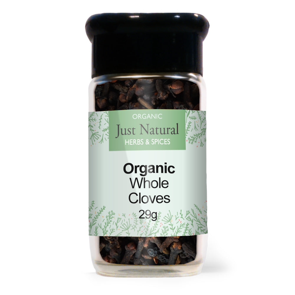 Just Natural Herbs Organic Whole Cloves (Glass Jar)