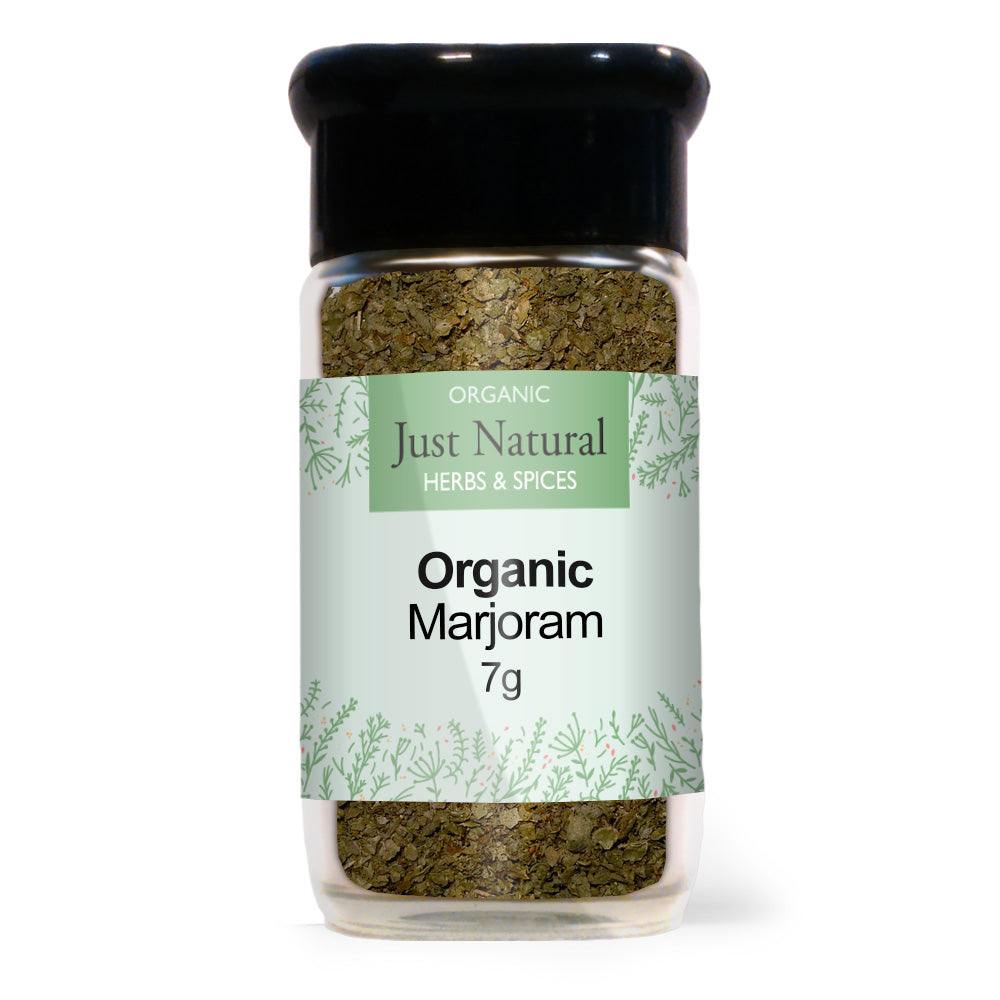 Just Natural Herbs Organic Marjoram (Glass Jar) 7g