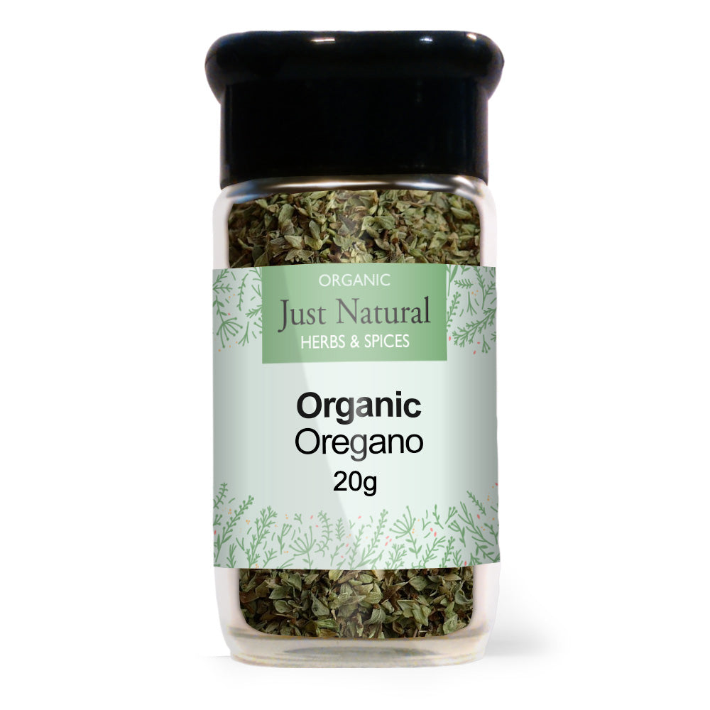 Just Natural Herbs Organic Oregano (Glass Jar) 8g