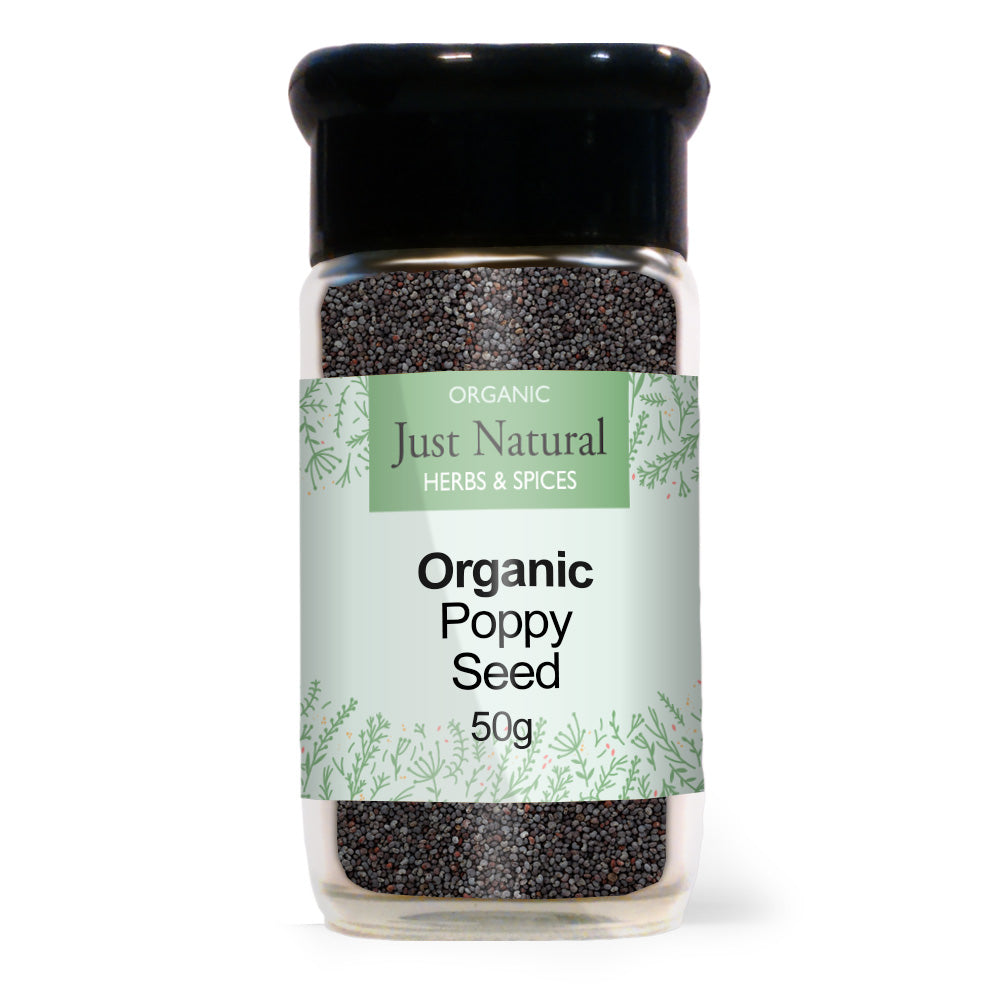 Just Natural Herbs Organic Poppy Seed (Glass Jar)