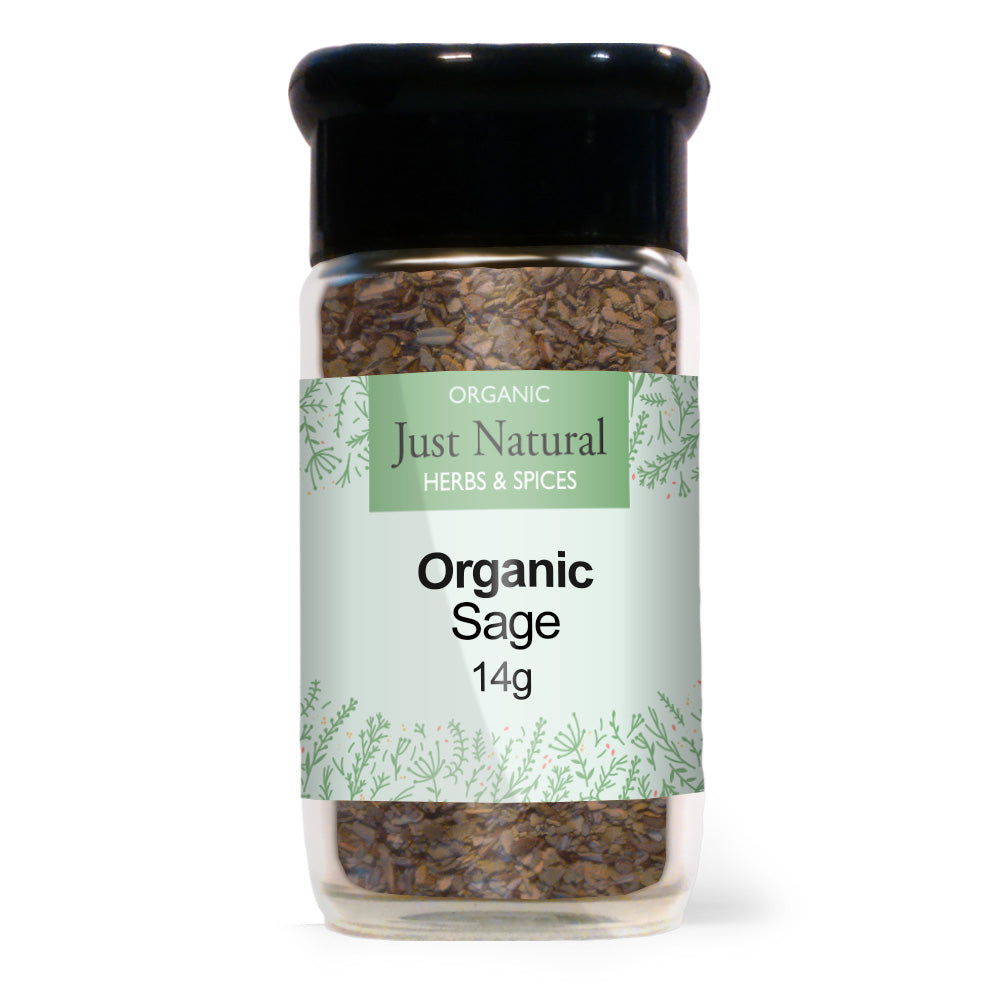 Just Natural Herbs Organic Sage (Glass Jar)