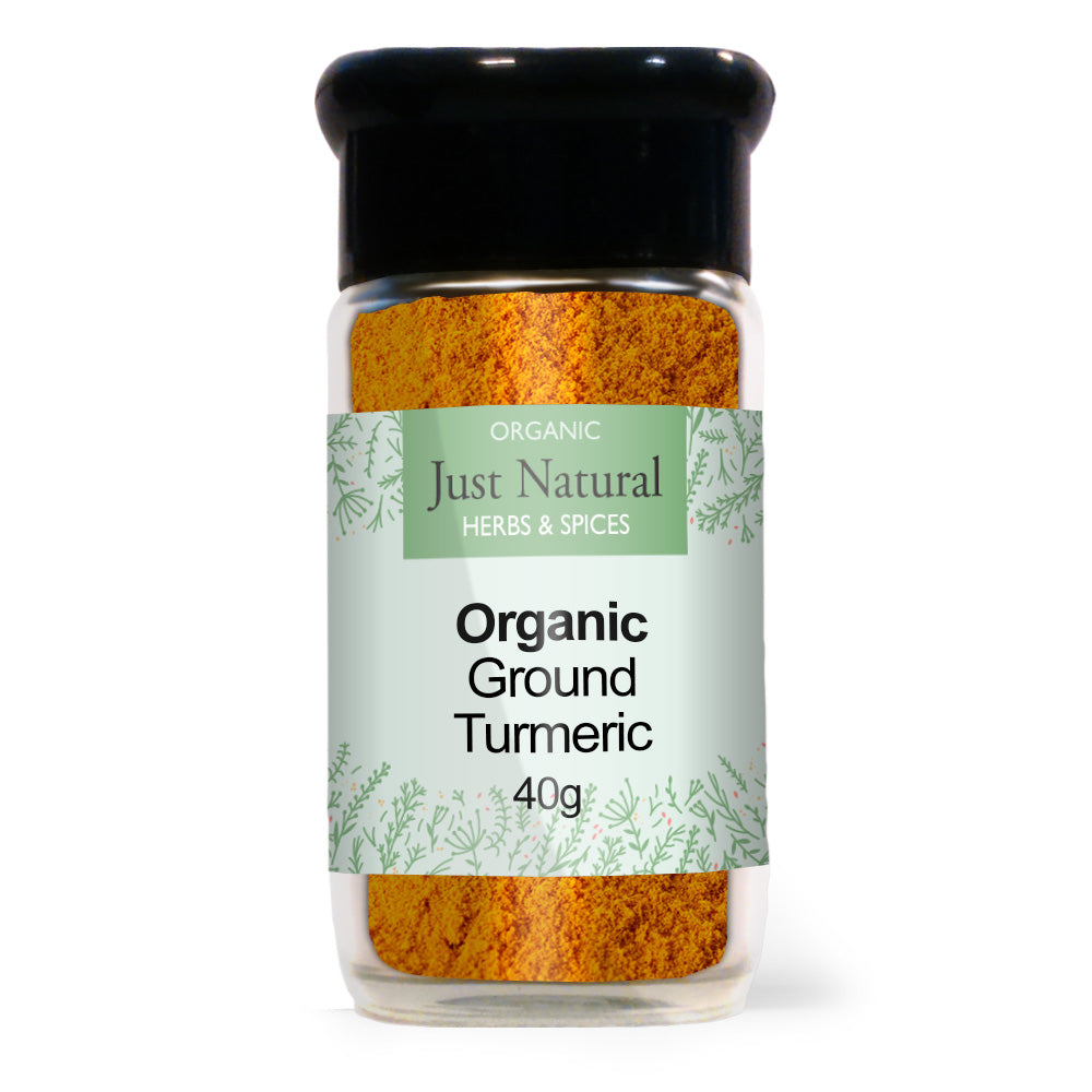 Just Natural Herbs Organic Turmeric (Glass Jar)
