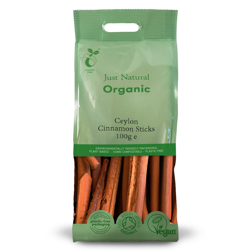 Just Natural Herbs Organic Ceylon Cinnamon Sticks