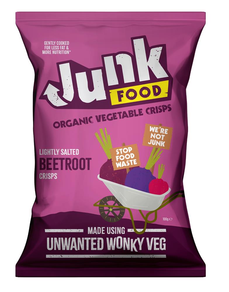 Junk Organic Junk Food Organic Beetroot Crisps