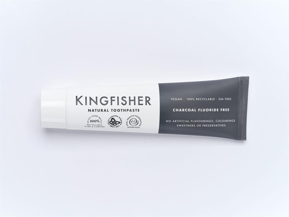 Kingfisher Charcoal Naturally Whitening Natural Toothpaste