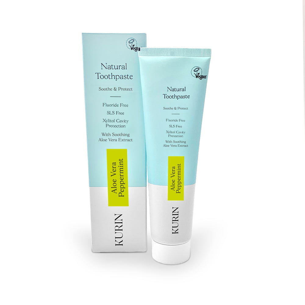 Kurin Fluoride Free Natural Aloe Vera Toothpaste - Peppermint