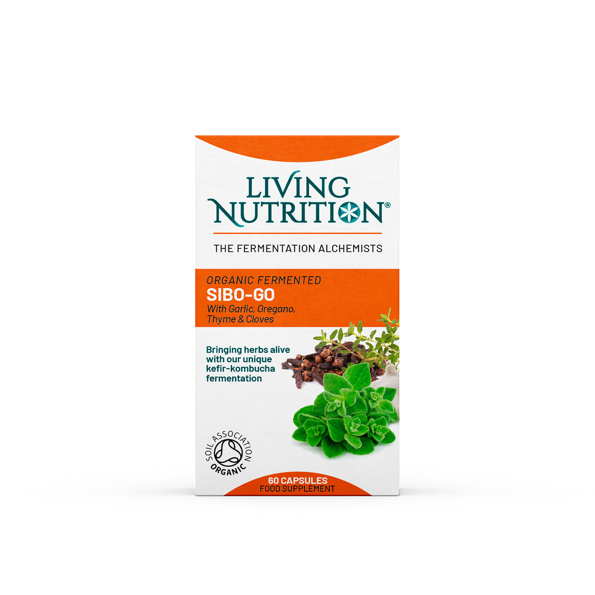 Living Nutrition Organic Fermented SIBO-Go 60 Capsules