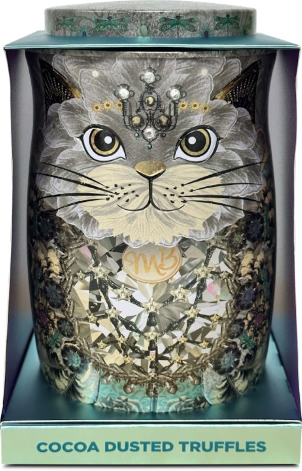 Monty Bojangles Diamond Empress Cat Tin Gift with Truffles Selection