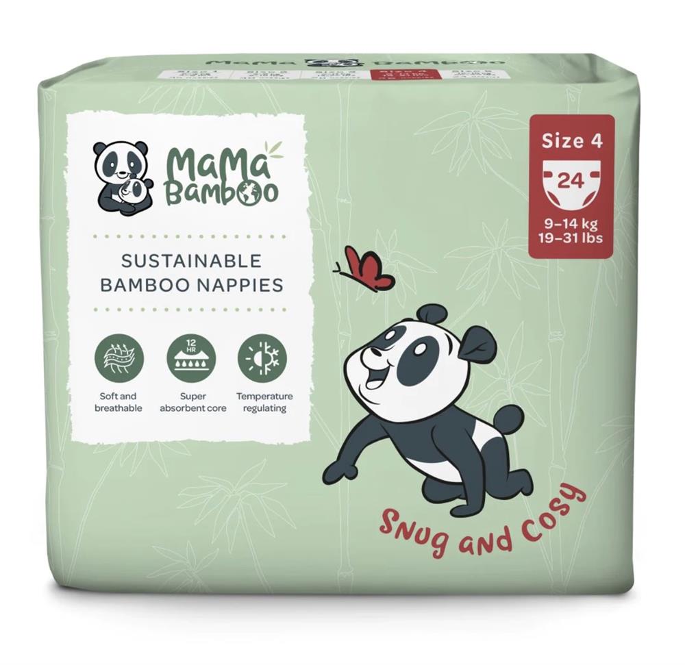 Mama Bamboo Eco Nappies - Size 4 (Large)