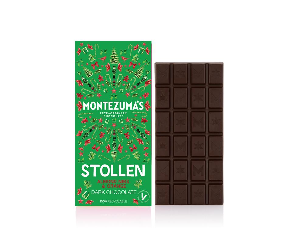 Montezumas Chocolate Dark Chocolate Stollen Bar
