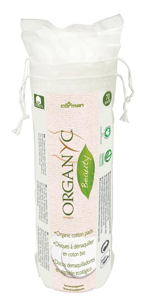 Organyc 100% Organic Cotton Pads - 70 Pieces