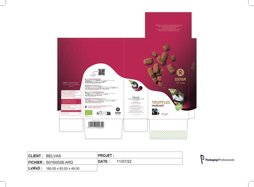 Oxfam Fair Trade ORGANIC Chocolate Truffles