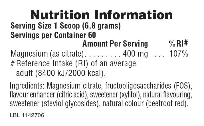 Nature's Plus KalmAssure Magnesium Powder Pink Lemonade