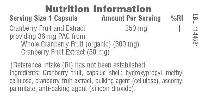 Natures Plus PRO Cranberry Plus 36mg PAC 60 caps