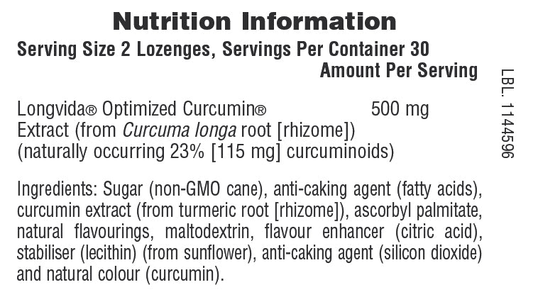 Natures Plus Longvida Curcumin Lozenges