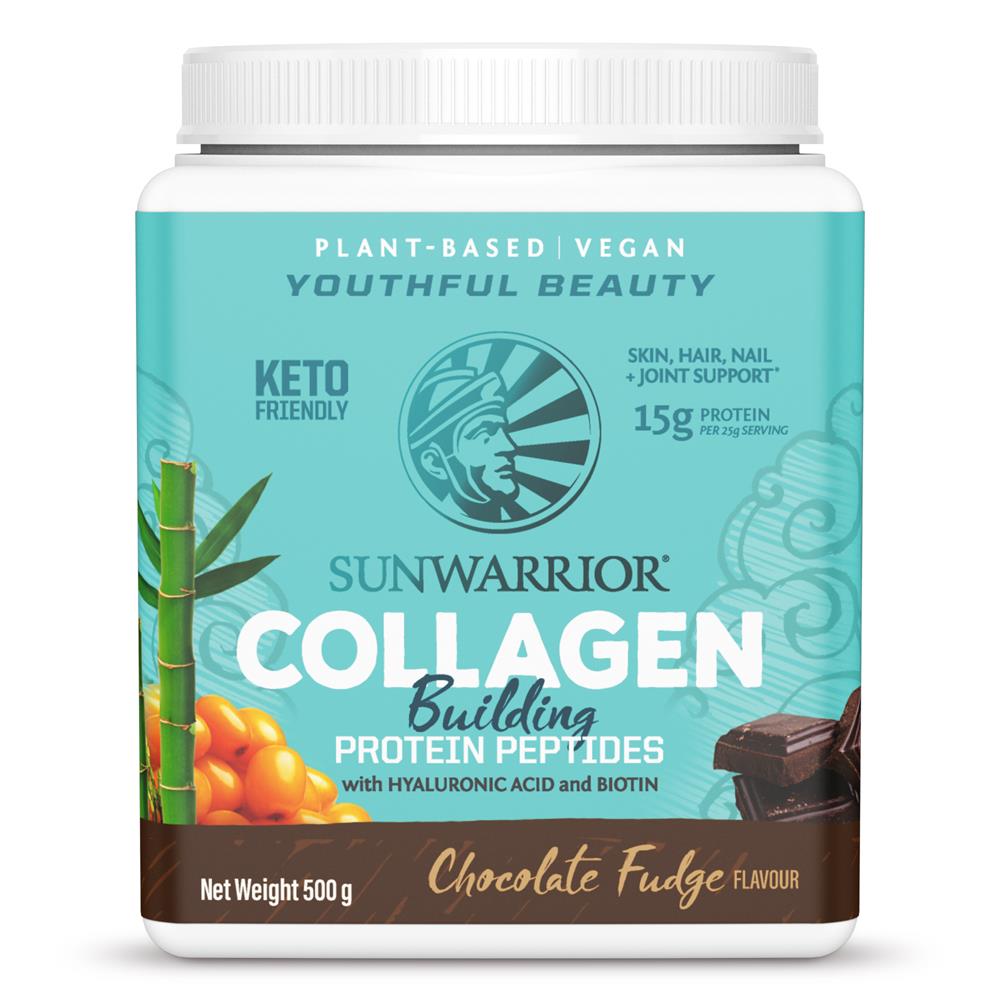 Sunwarrior Collagen Building Protein Peptides Chocolate Fudge