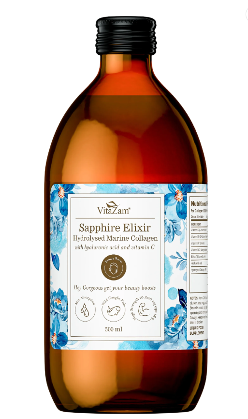 VitaZam Sapphire Elixir Hydrolysed Marine Collagen Liquid