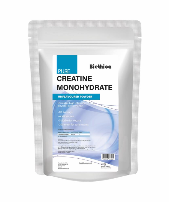 Biethica Pure Creatine Monohydrate Unflavoured Powder