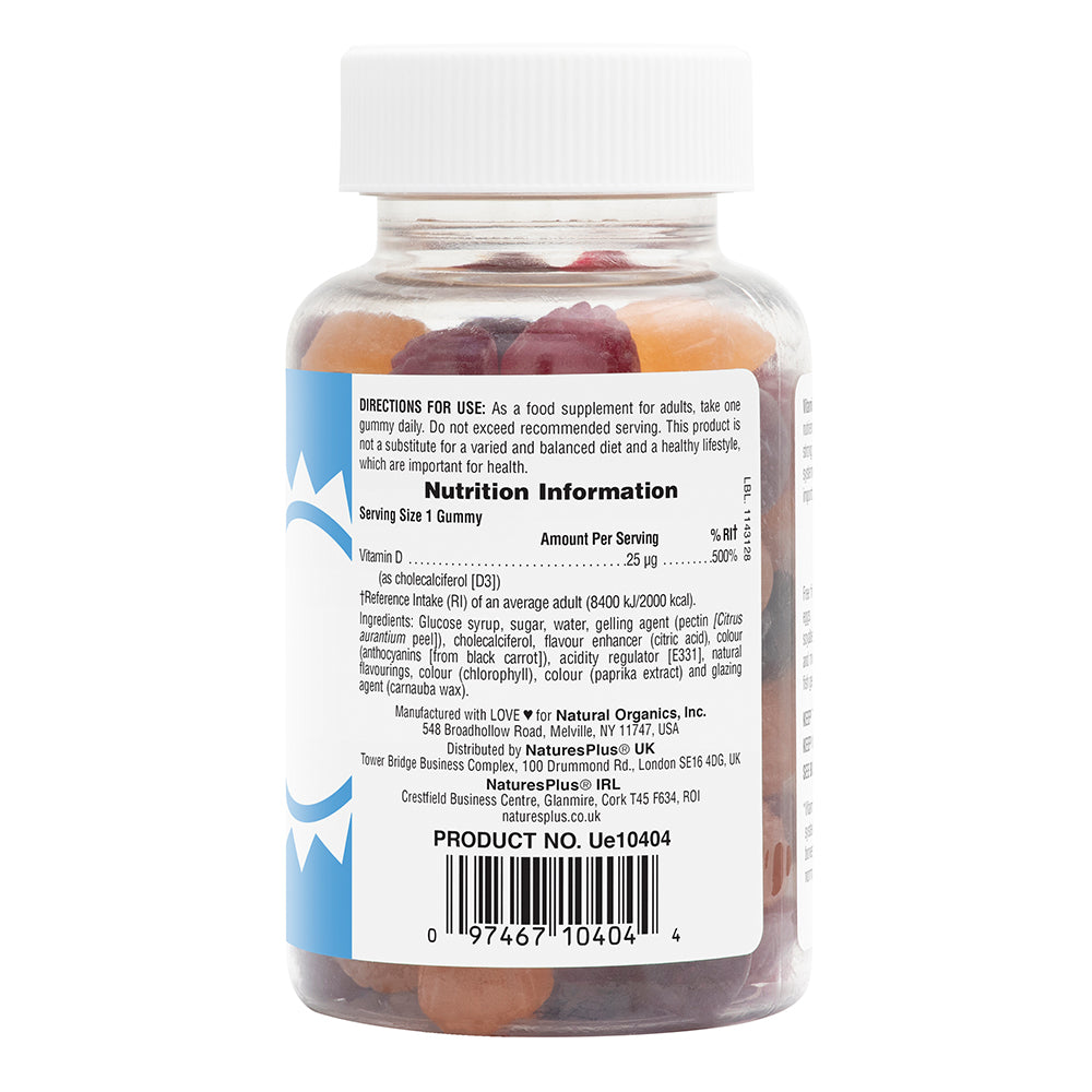 Natures Plus Vitamin D3 1000 IU Gummies